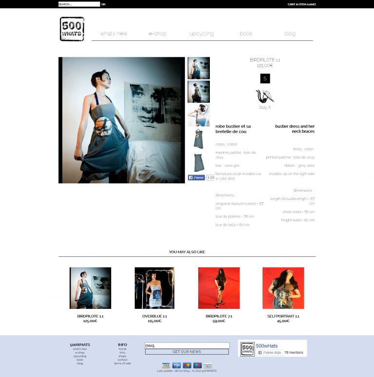 Site internet 500 Whats réalisé par MagWeb Création