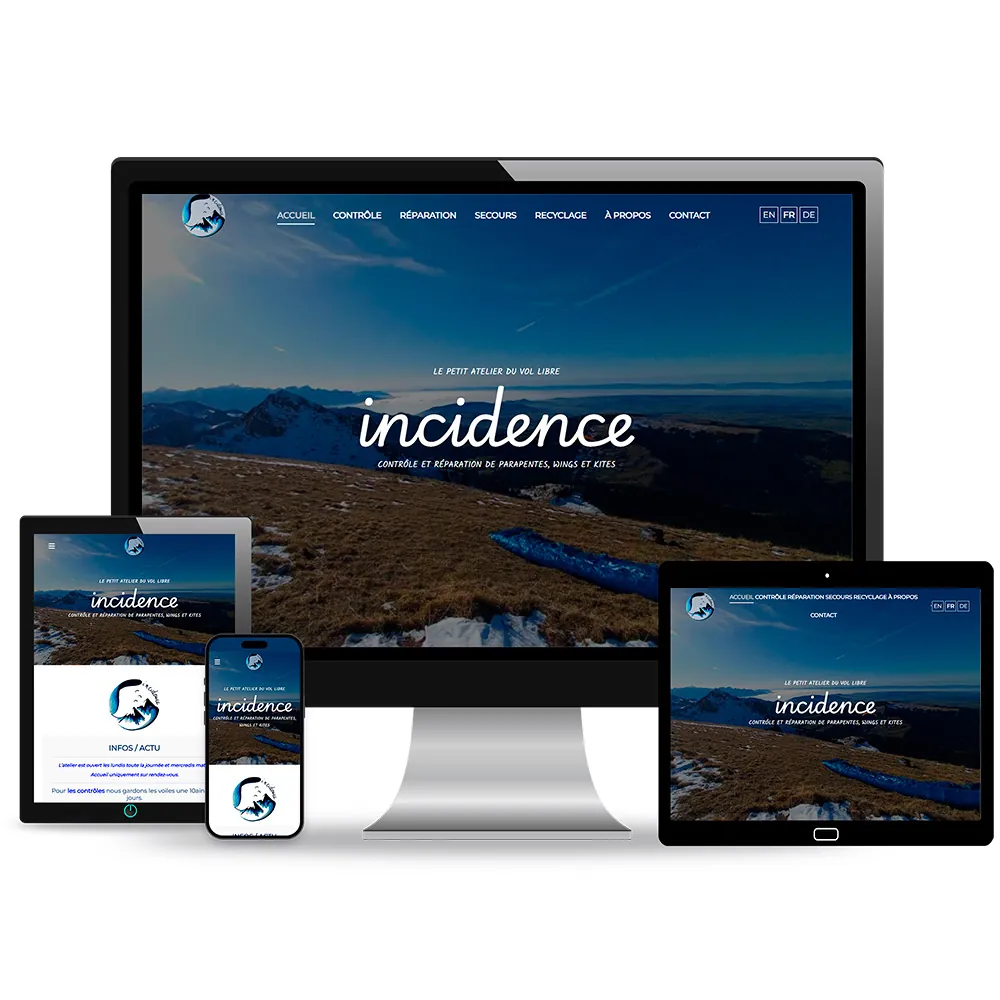 Site internet Incidence – Suisse