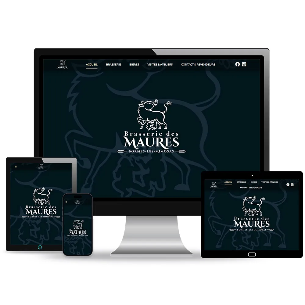 Site internet Brasserie des Maures – Bormes-les-Mimosas
