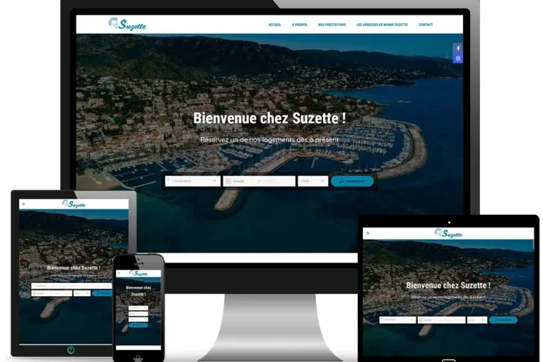 Site internet Conciergerie Suzette réalisé par MagWeb Création