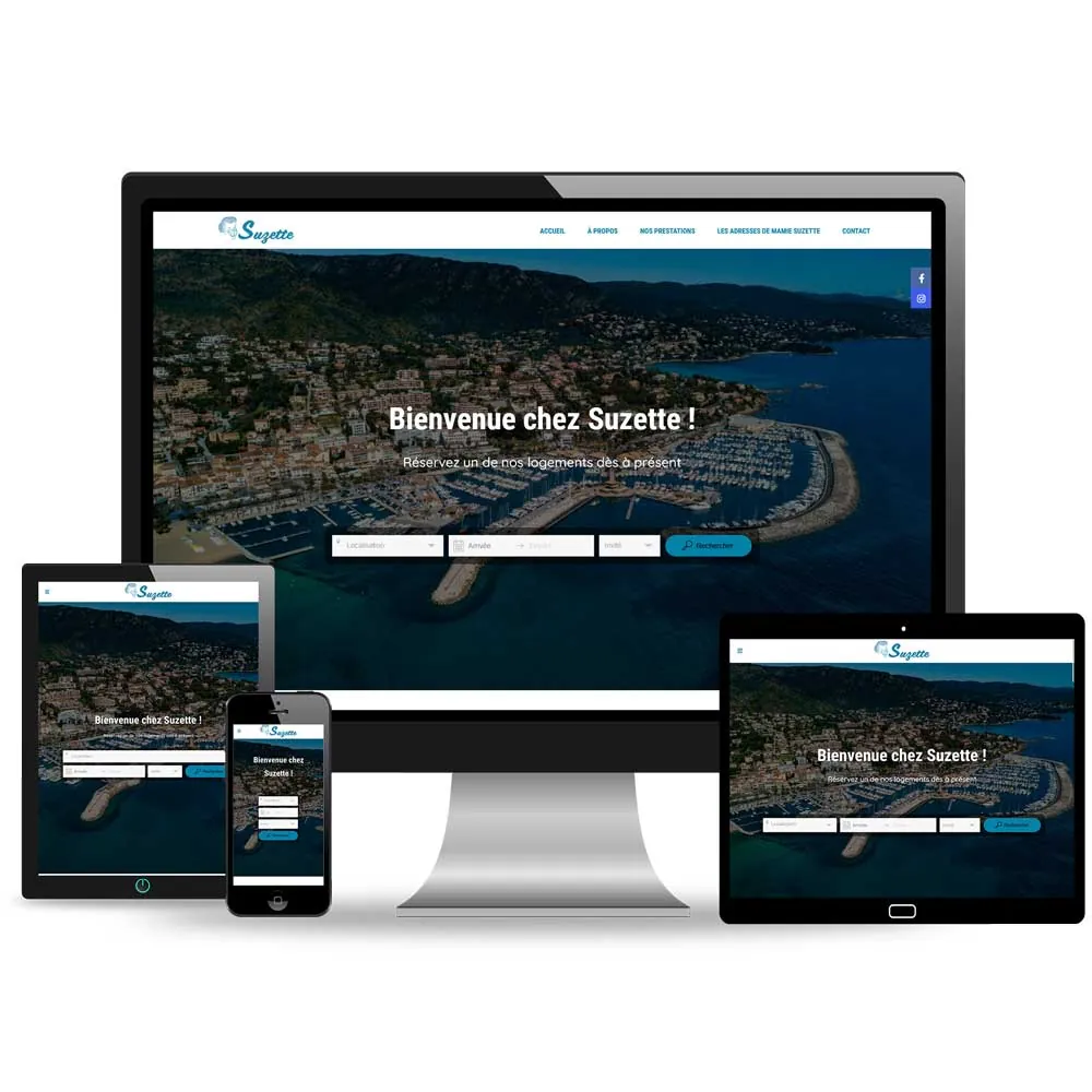Site internet Conciergerie Suzette – Le Lavandou