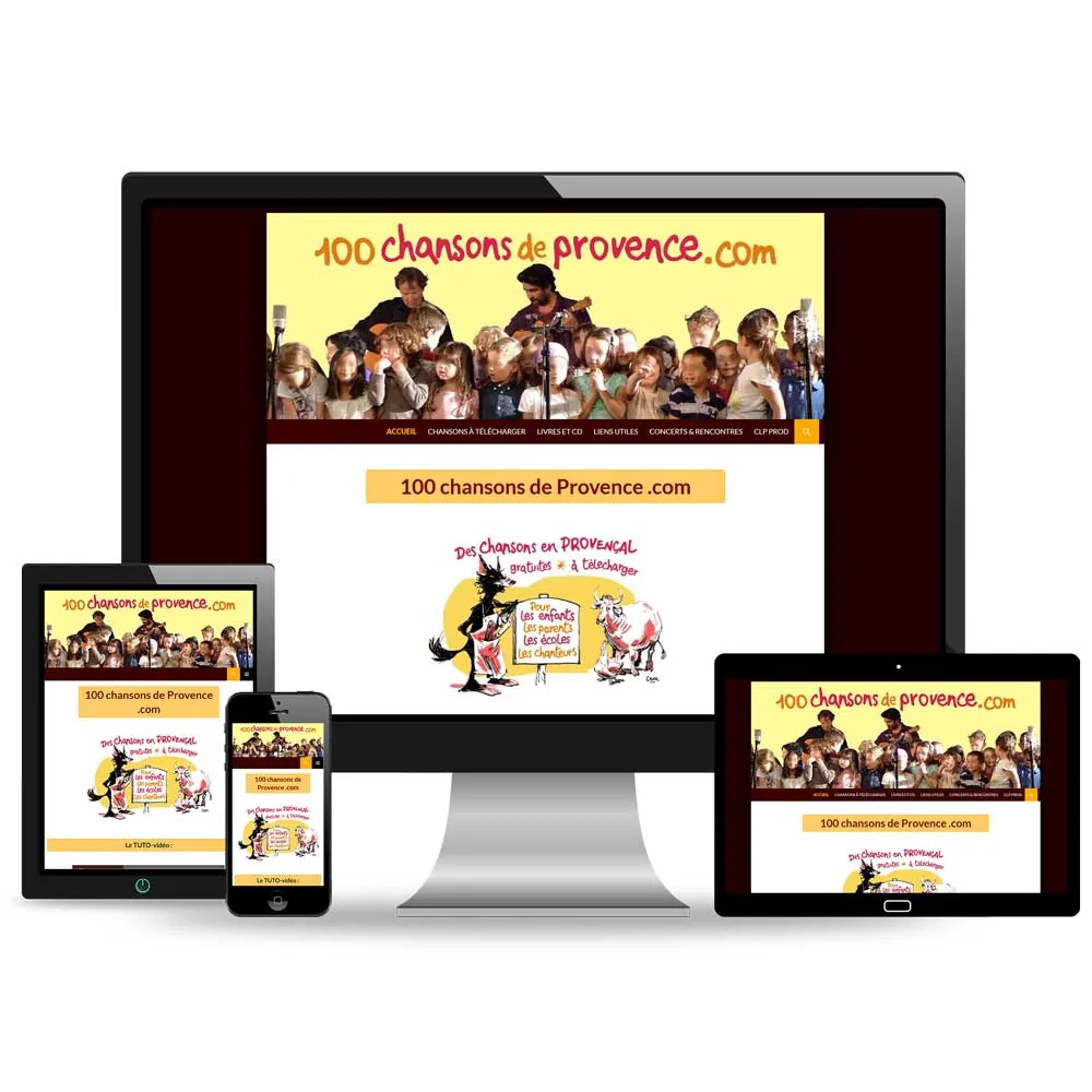 Site internet 100 chansons de Provence – Alpes-Maritimes