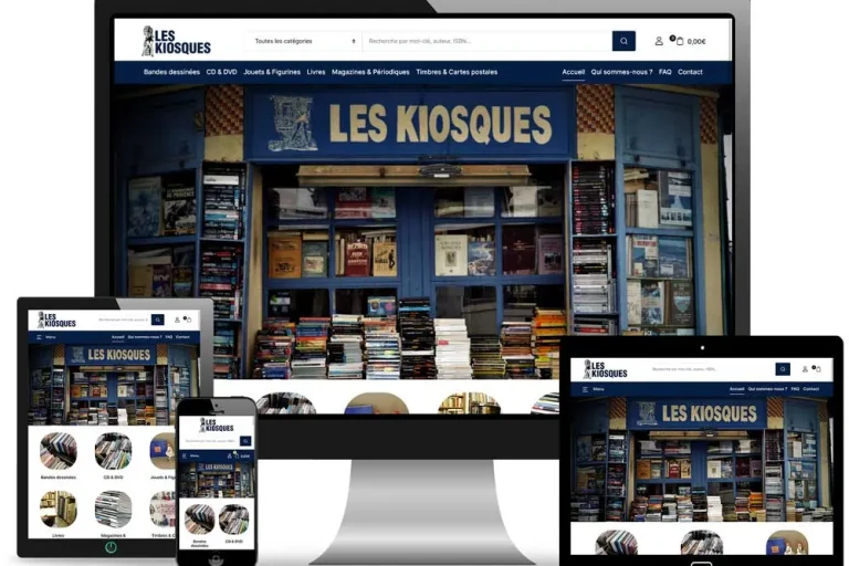 Site internet Kiosques de Toulon réalisé par MagWeb Création