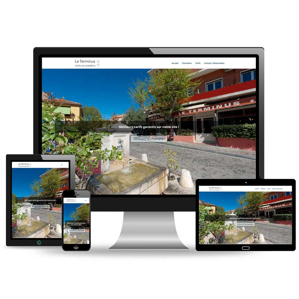 Site internet Hôtel Terminus – Le Lavandou