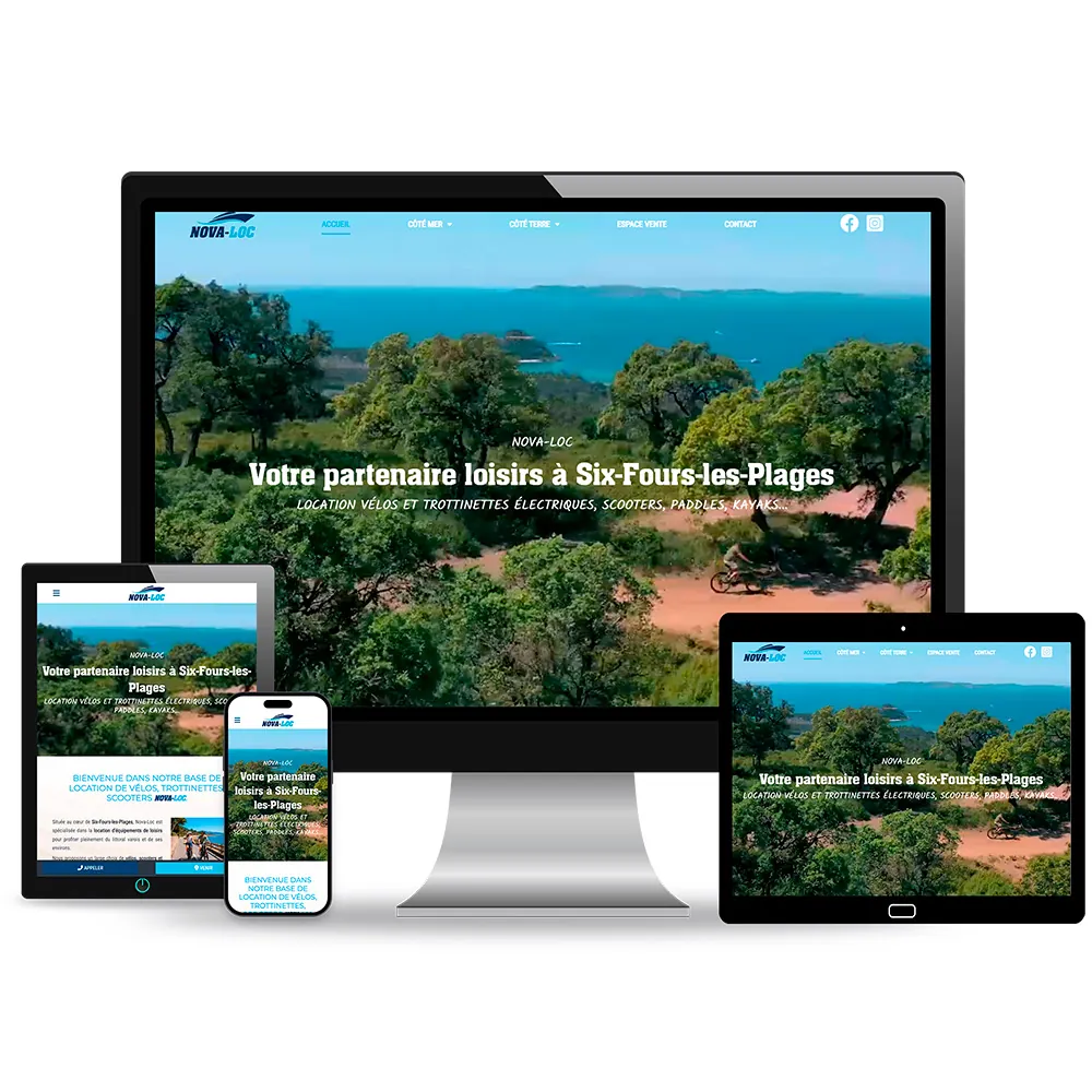 Site internet Nova-Loc Six-Fours – Six-Fours-les-Plages