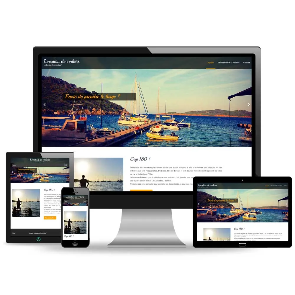 Site internet Location Bateau 83 – Le Lavandou