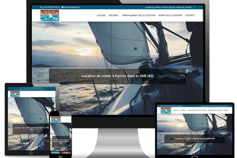 Site internet Mal de Terre réalisé par MagWeb Création