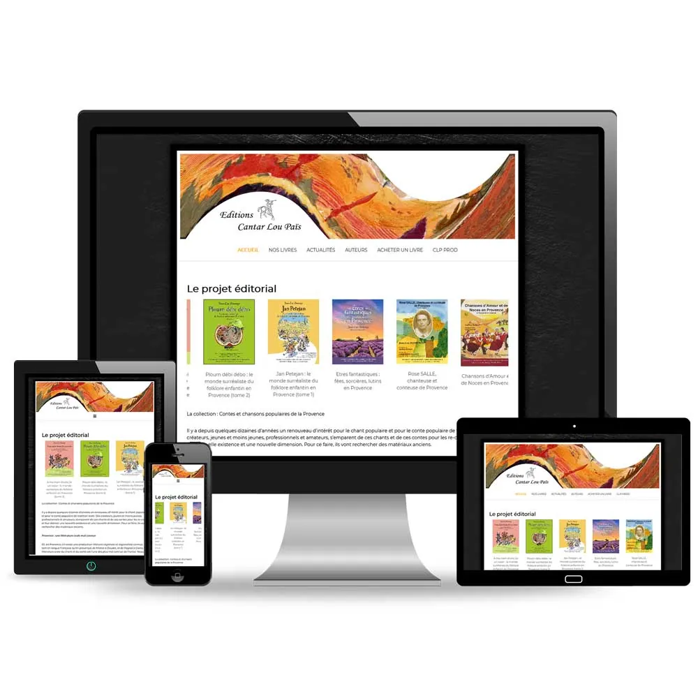 Site internet Éditions Cantar lou Païs – Alpes-Maritimes