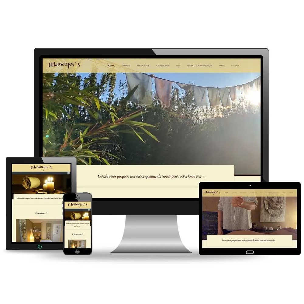 Site internet Massages ‘S – Bormes-les-Mimosas