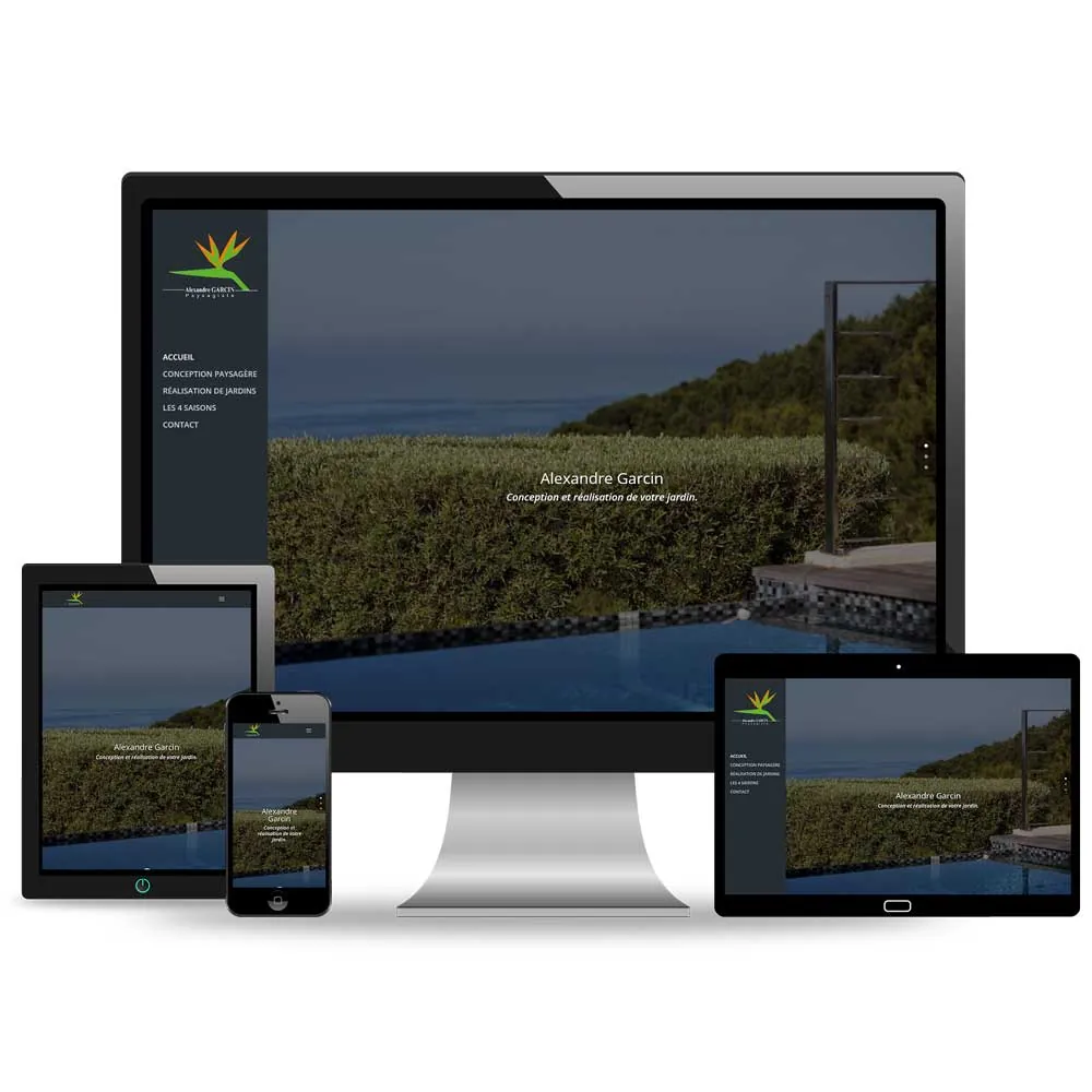 Site internet Garcin Paysagiste Var – Le Lavandou