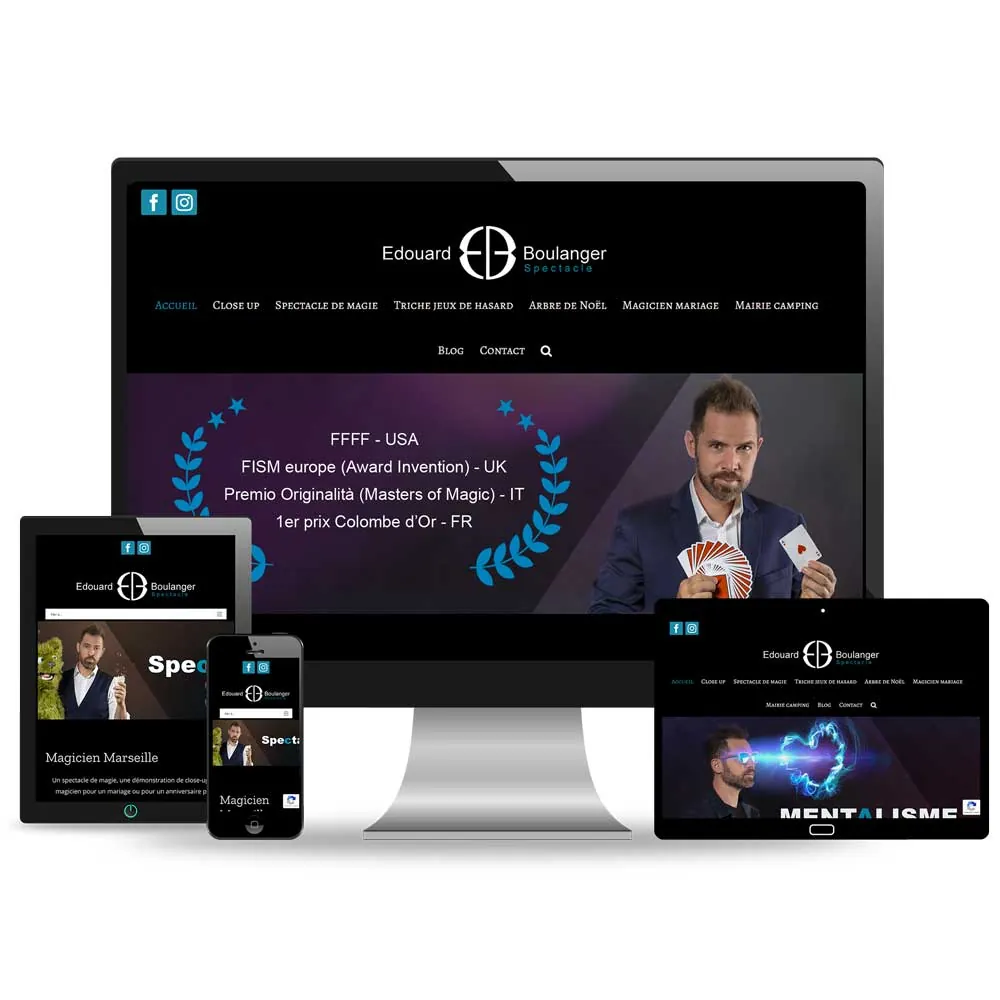 Site internet Edouard Spectacle – Marseille